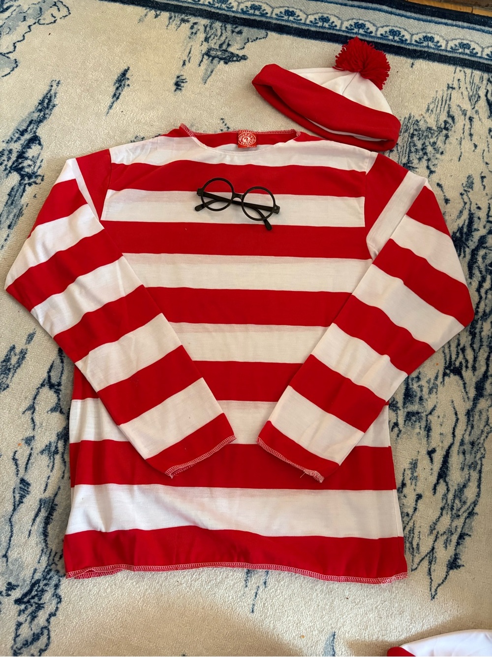 Adult Where’s Waldo 3 pce costume